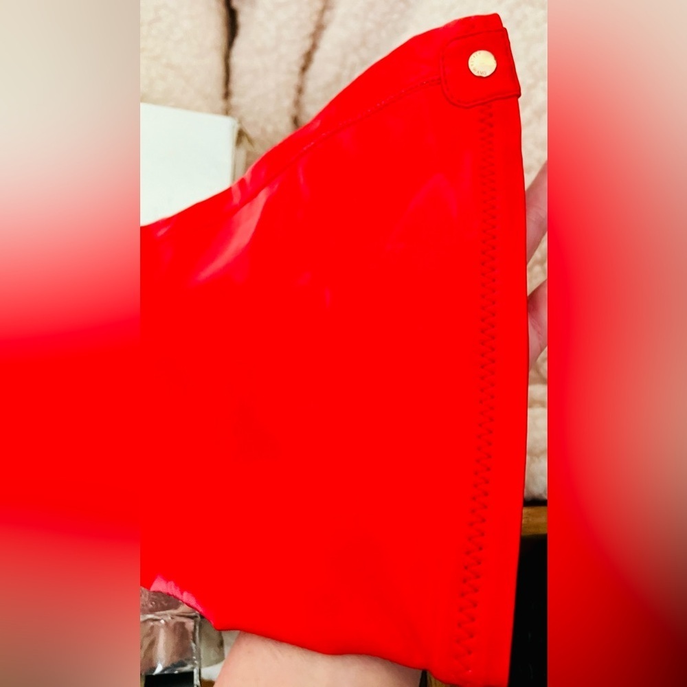 NIB Dolls Kill Azalea Wang Euro Thigh High Boots Surgplatform in Red - Picture 13 of 16